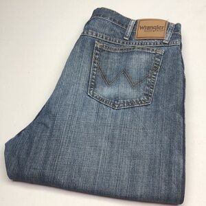 MENS VINTAGE WRANGLER RELAXED FIT JEANS 42x30 ⭐️